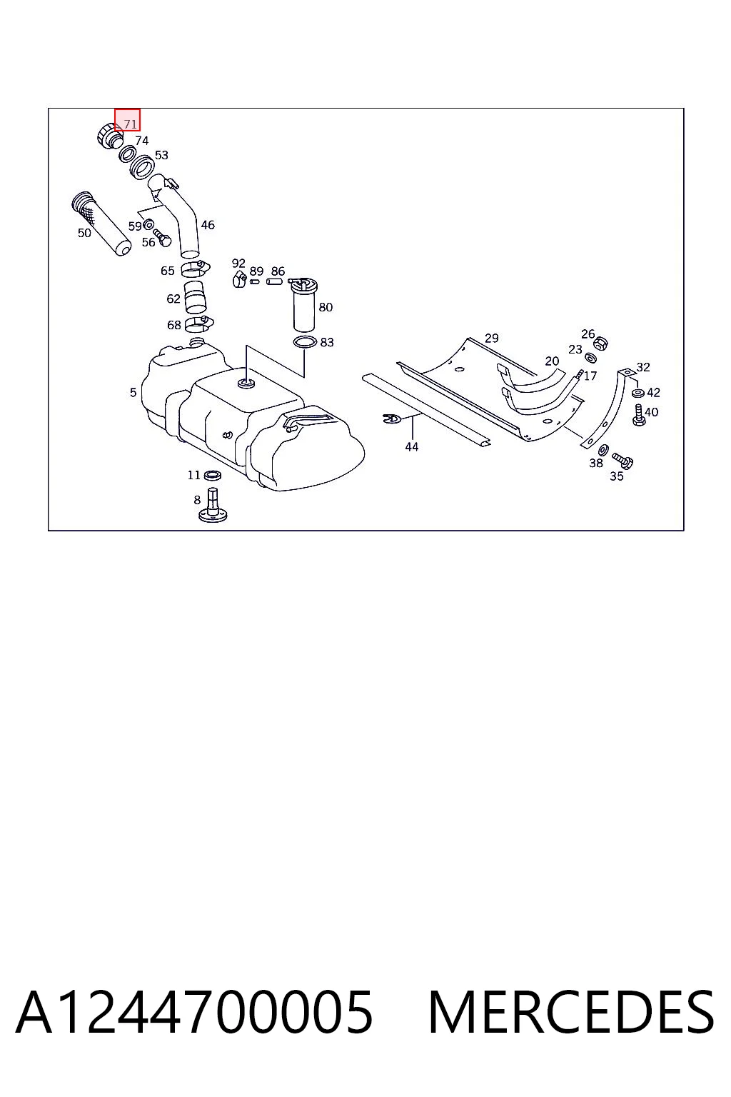 A1244700005 Mercedes