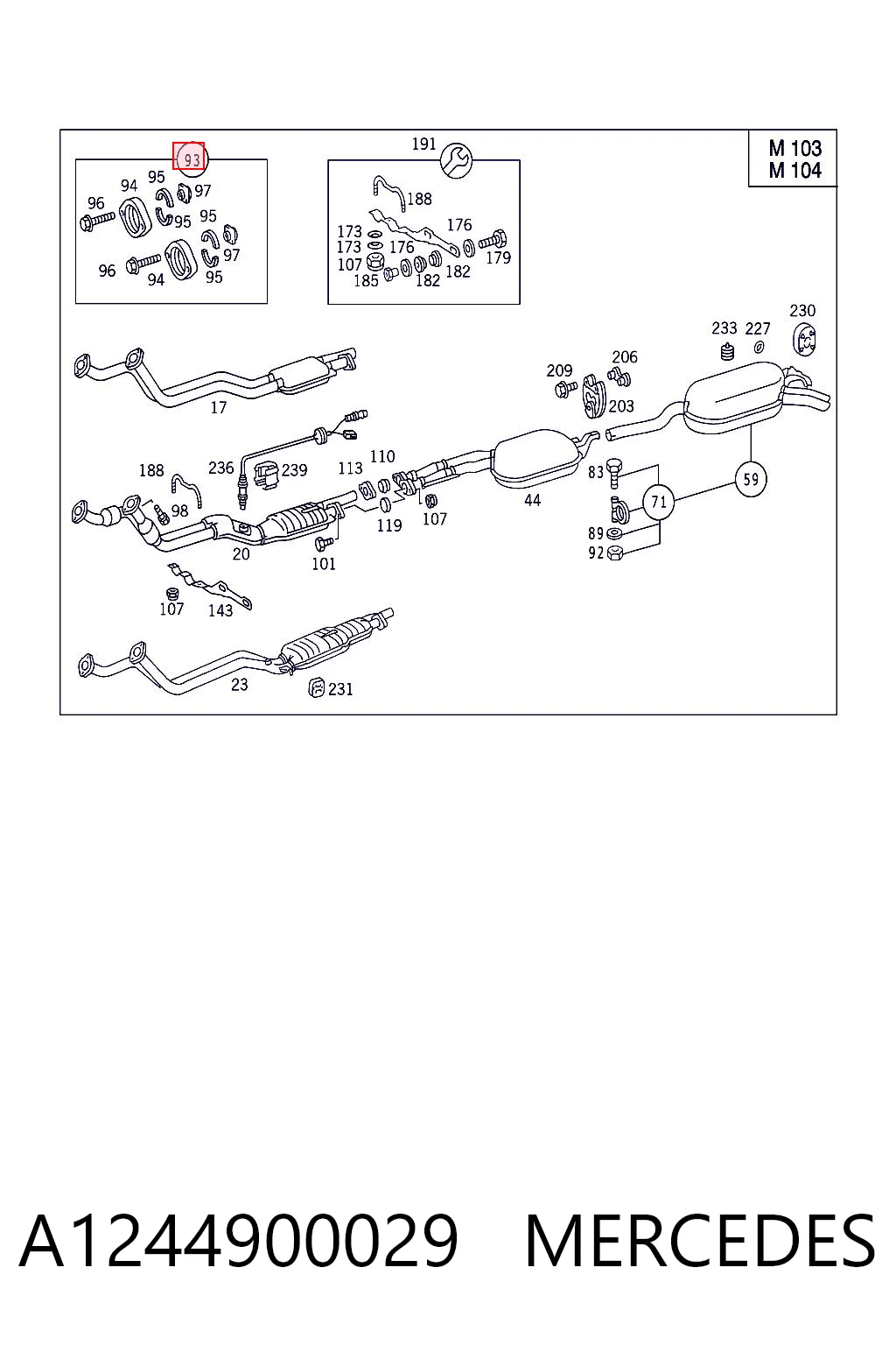 A1244900029 Mercedes