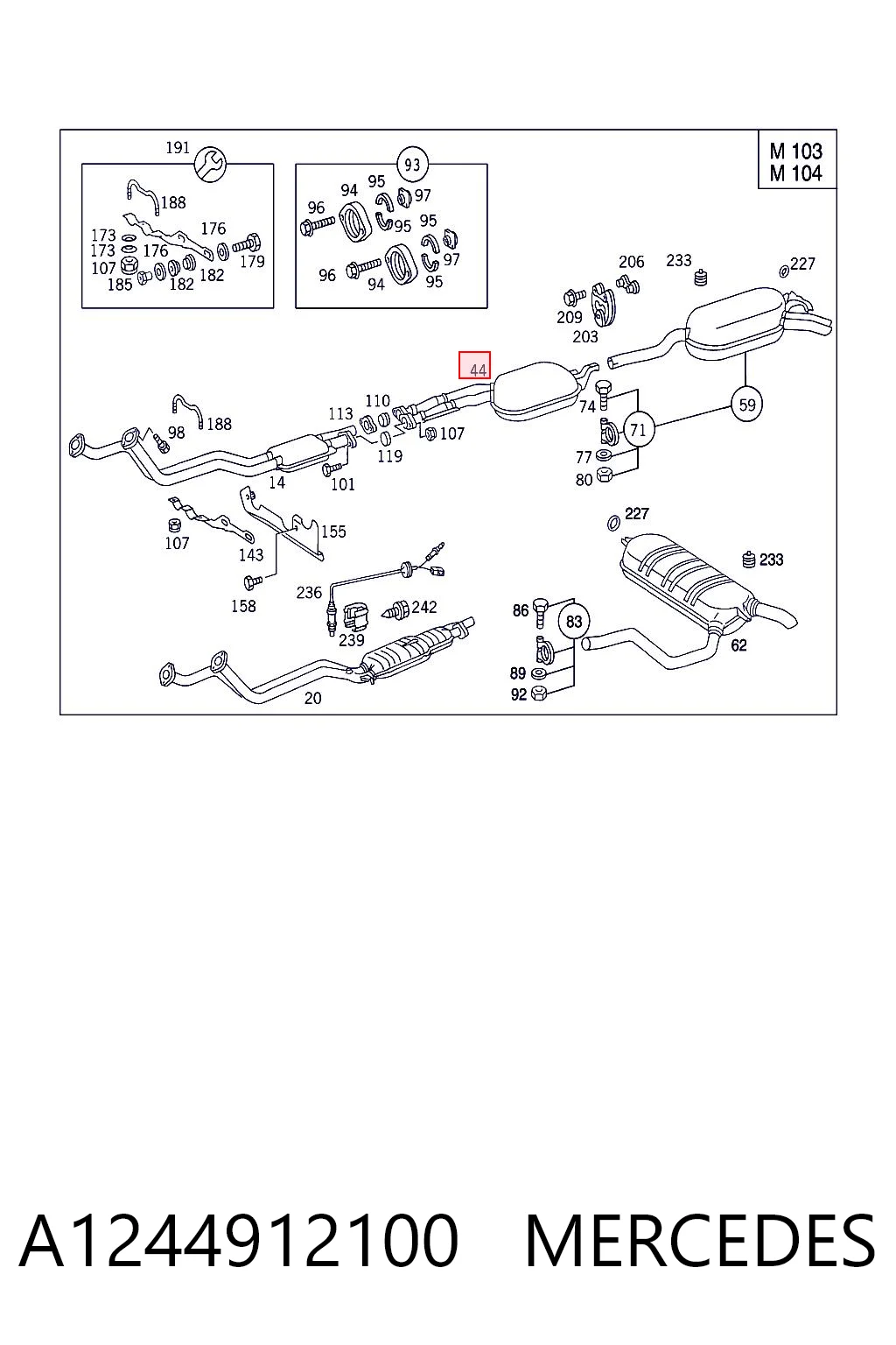 A1244912100 Mercedes