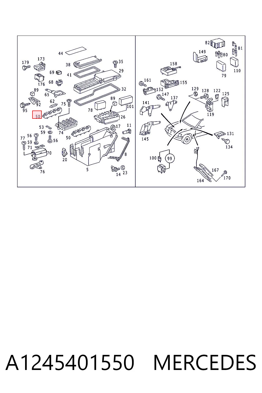 A1245401550 Mercedes