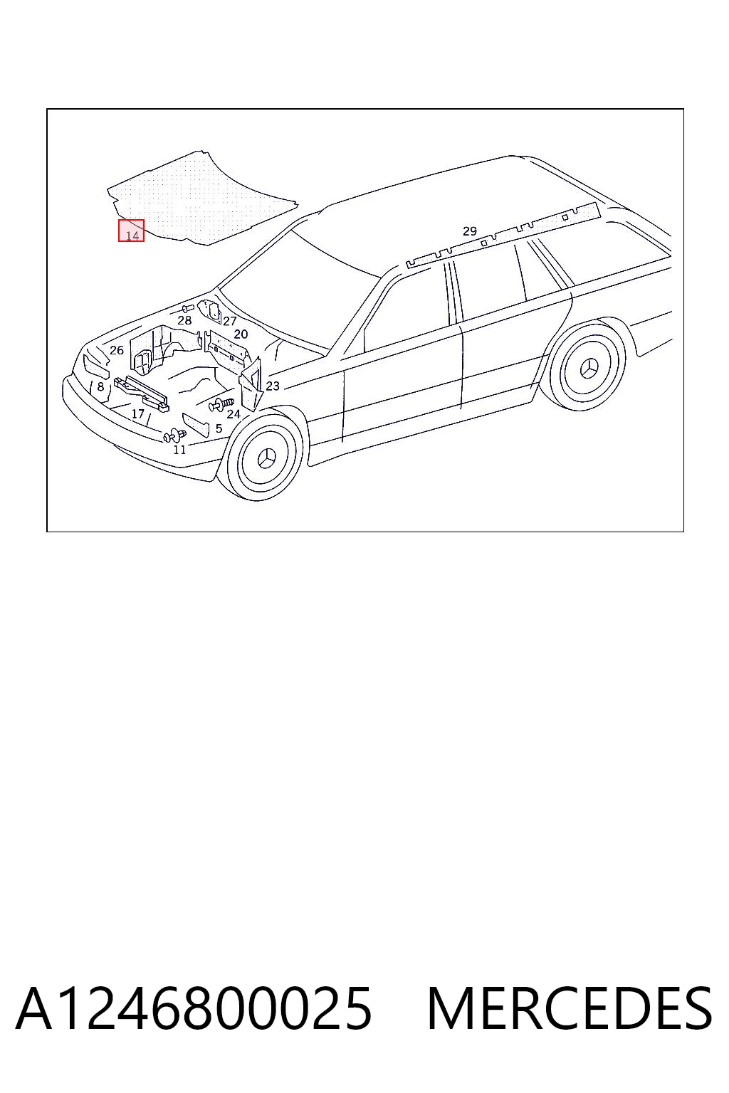 A1246800025 Mercedes