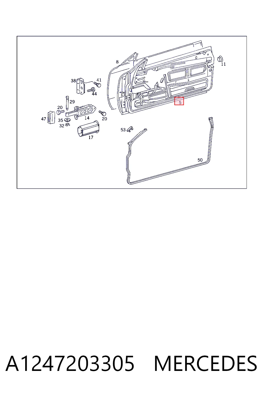 Porta dianteira esquerda Mercedes E  C124 ao melhor preço