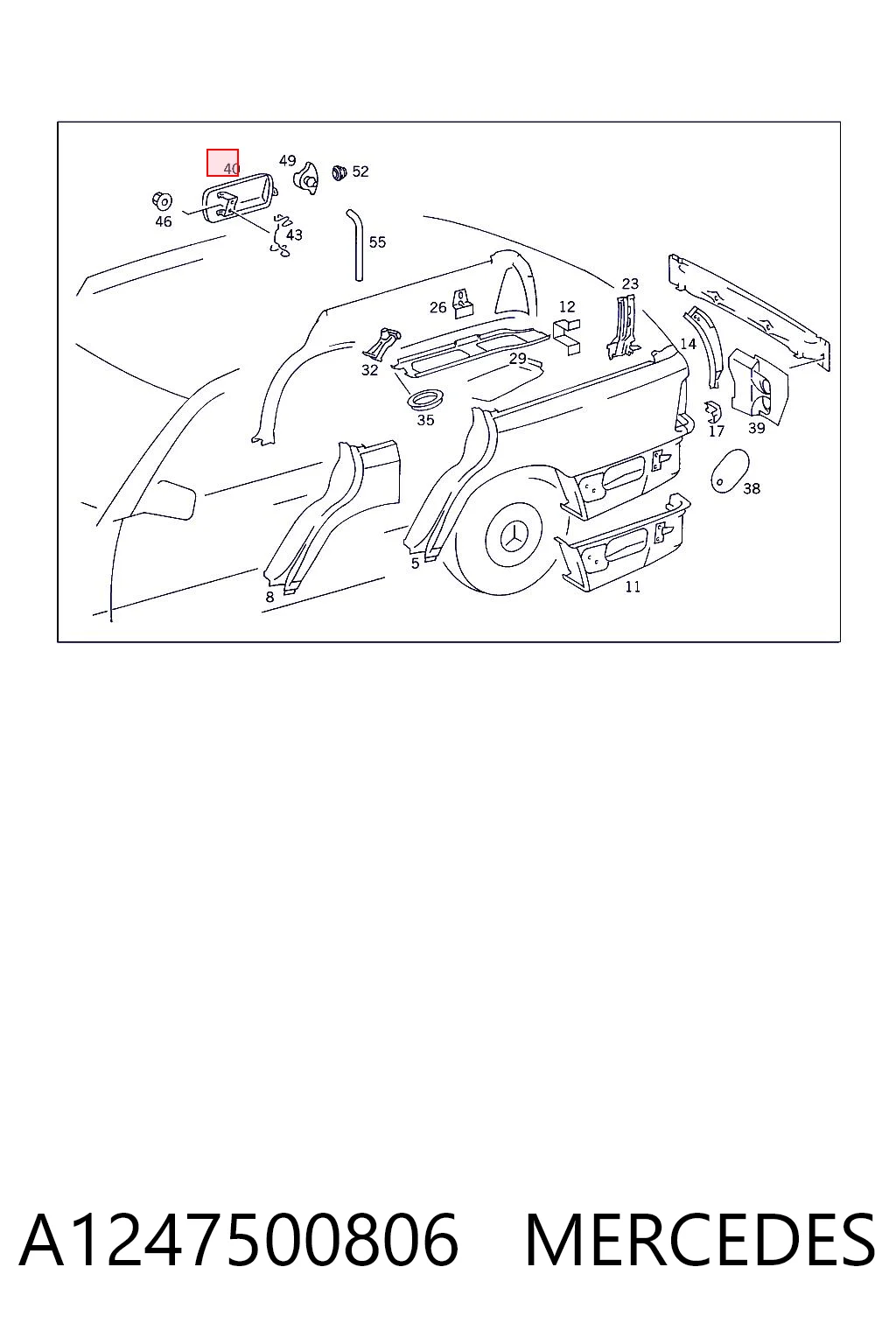 Alcapão do tanque de combustível Mercedes E  S124 ao melhor preço