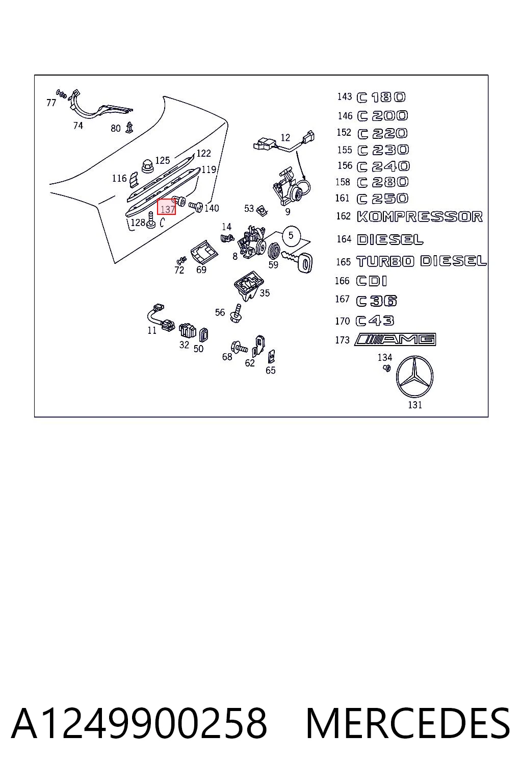 A1249900258 Mercedes