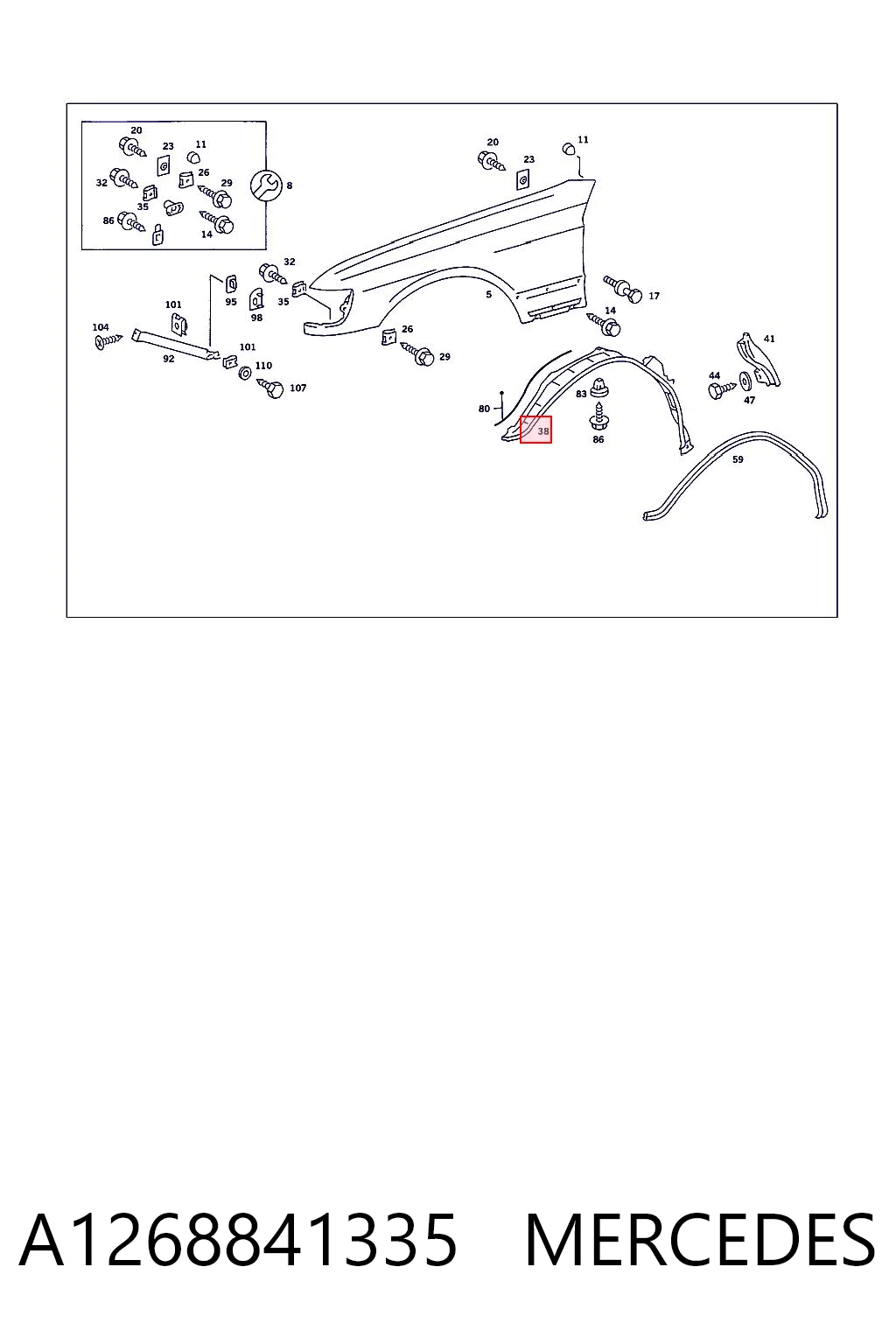 A1268841335 Mercedes