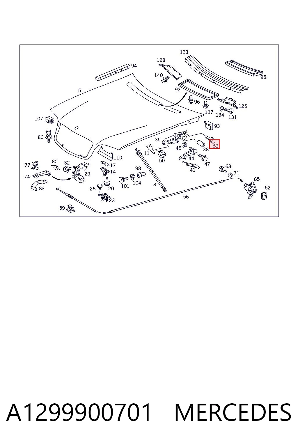 A1299900701 Mercedes