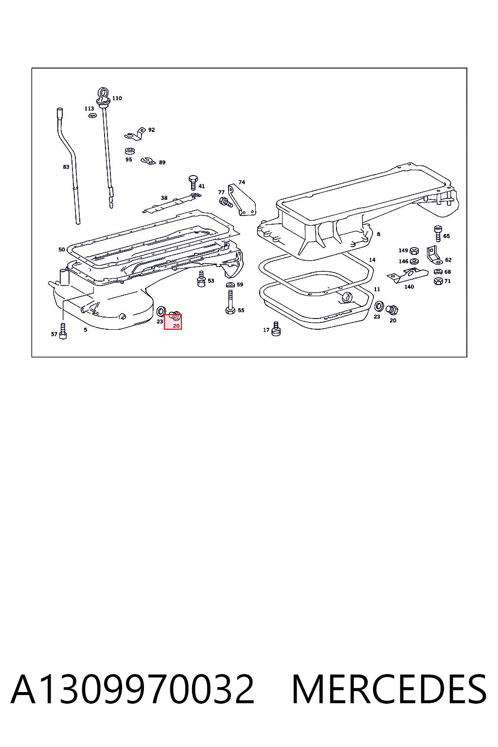 A1309970032 Mercedes