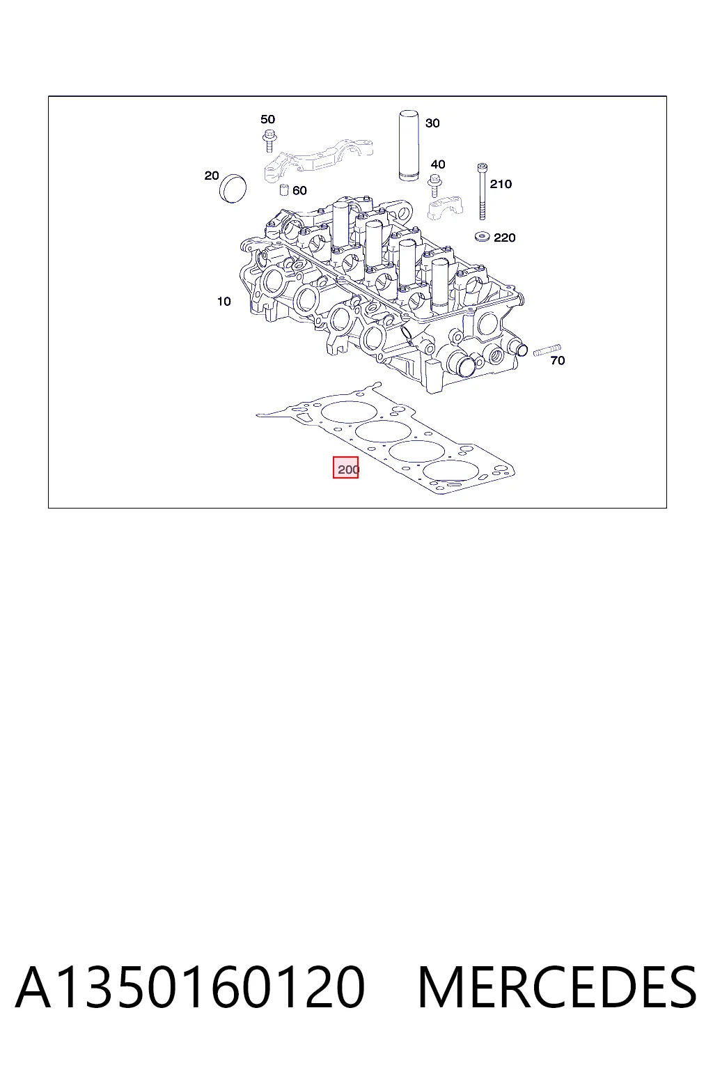 Vedante de cabeça de motor (CBC) para Mitsubishi Colt VII Z3