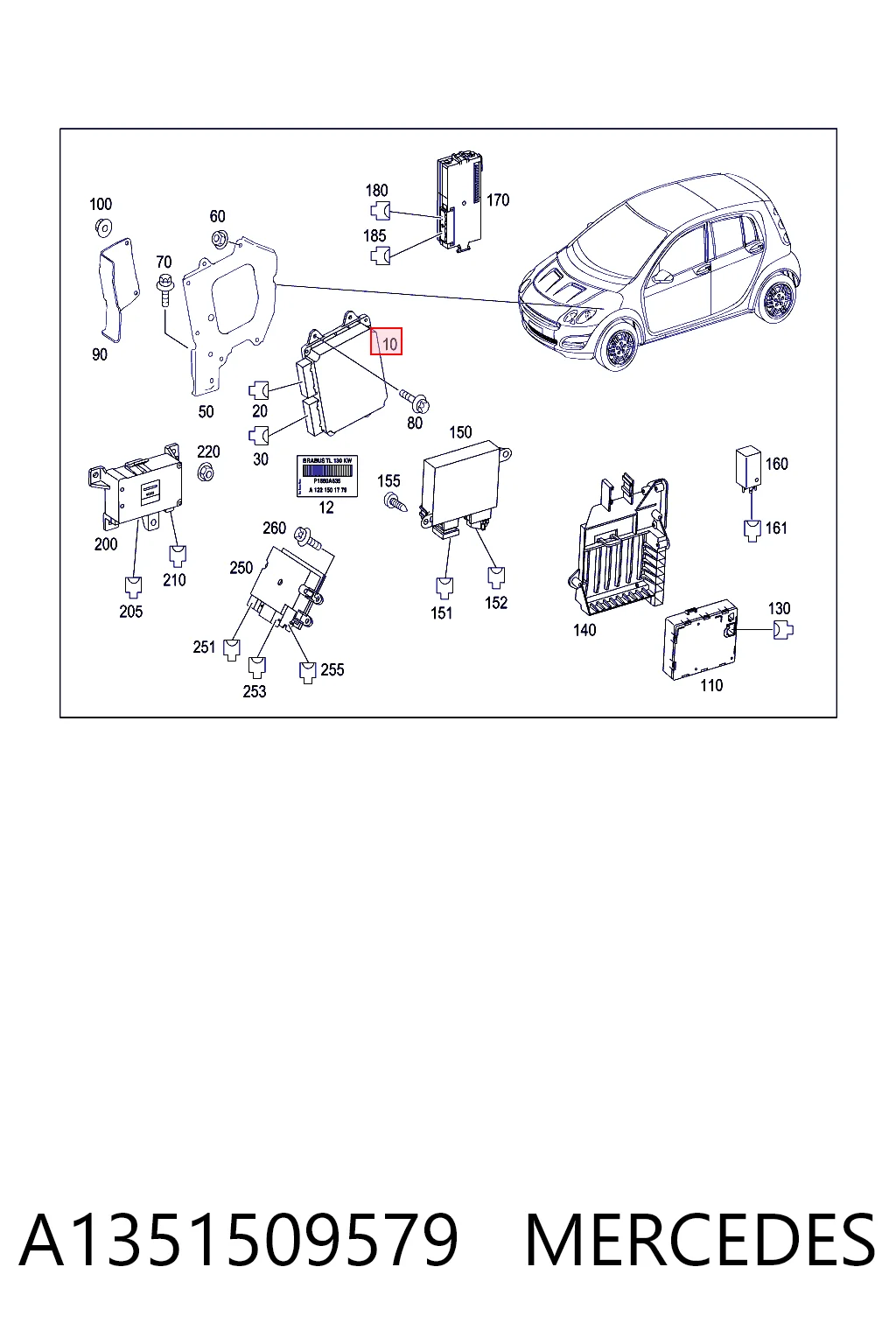 Módulo de direção (Centralina eletrônica) de motor para Mitsubishi Colt VI Z3A