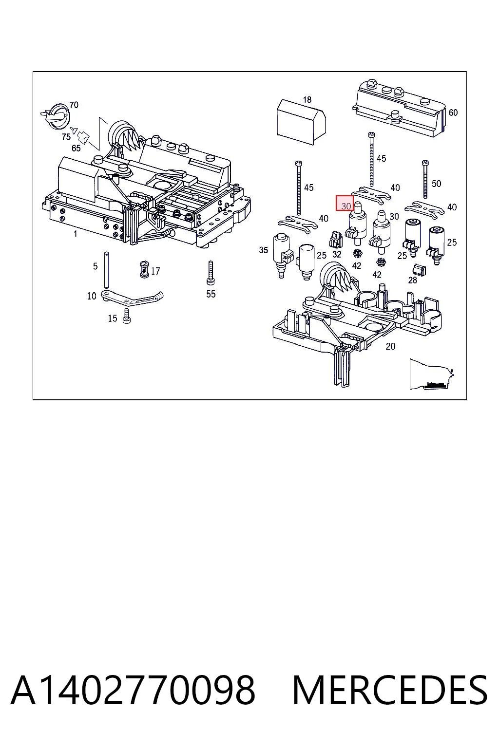 Compre 05138838AA Fiat/Alfa/Lancia Solenoide da Caixa Automática de Mudança