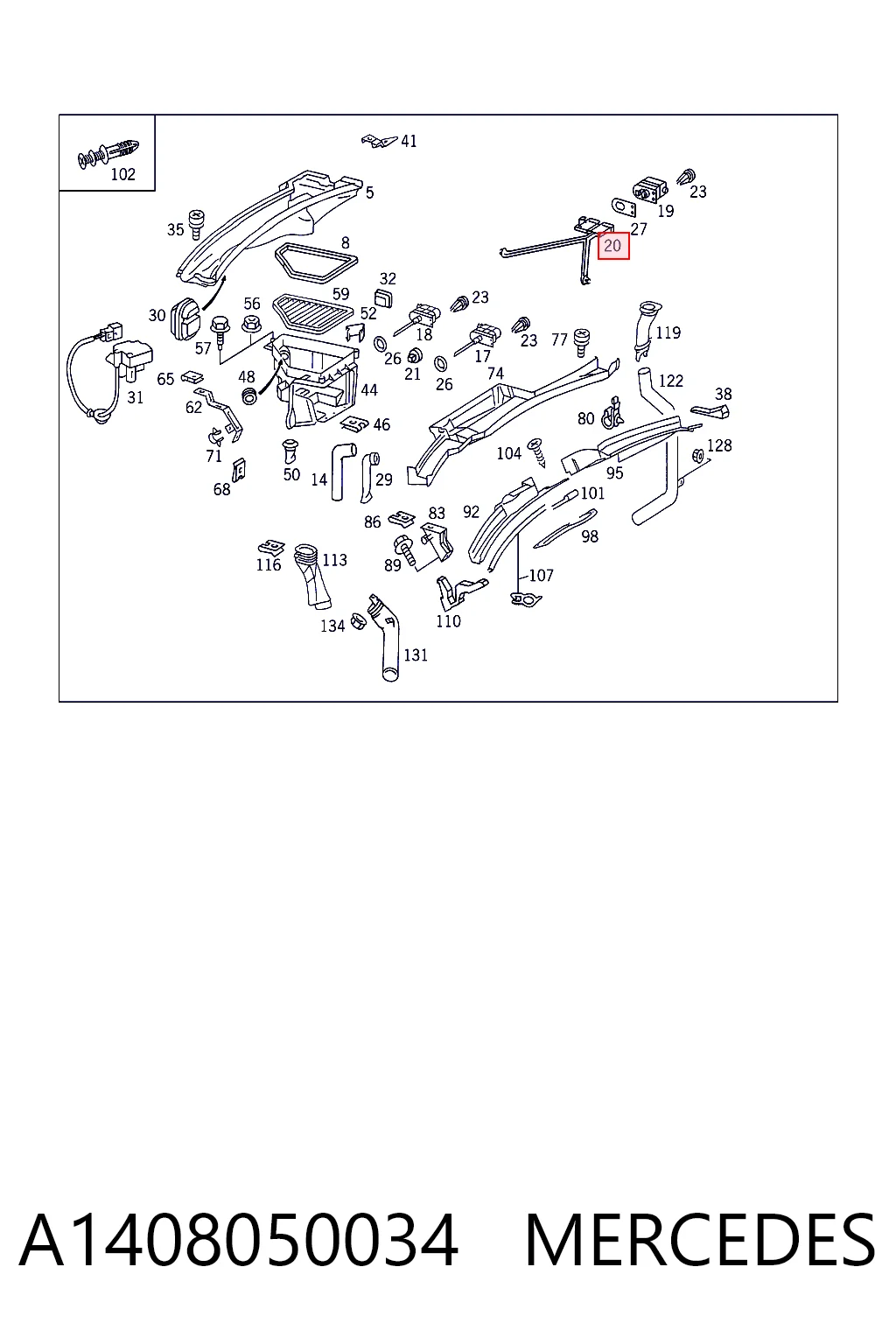 A1408050034 Mercedes