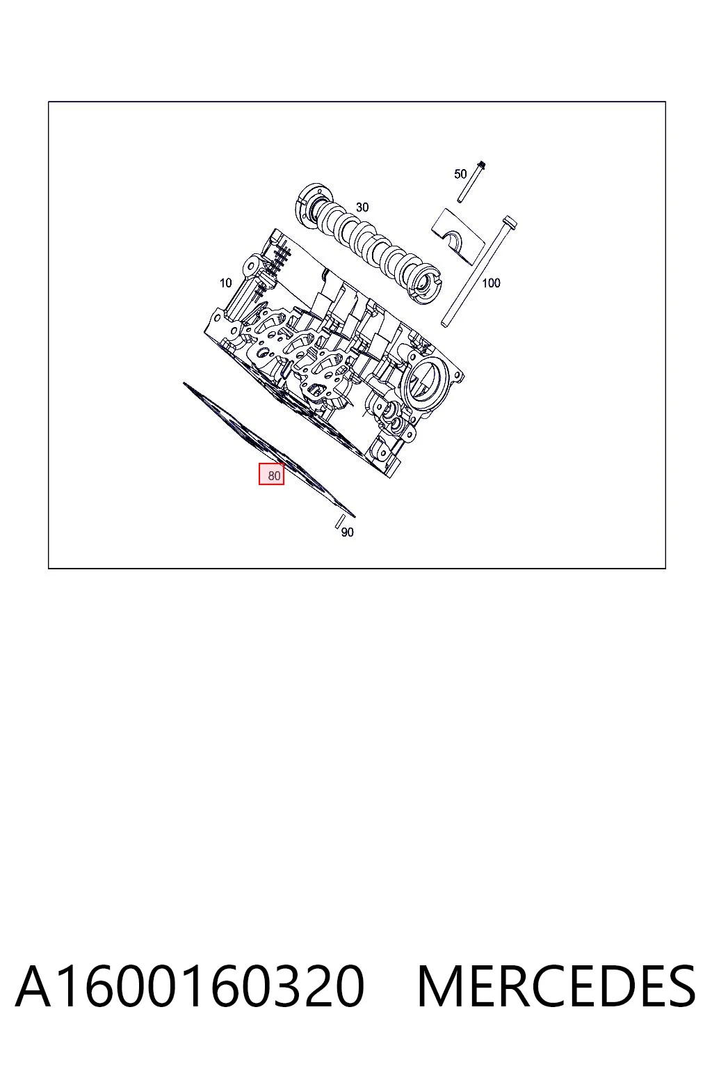 Vedante de cabeça de motor (CBC) para Smart FORTWO 450