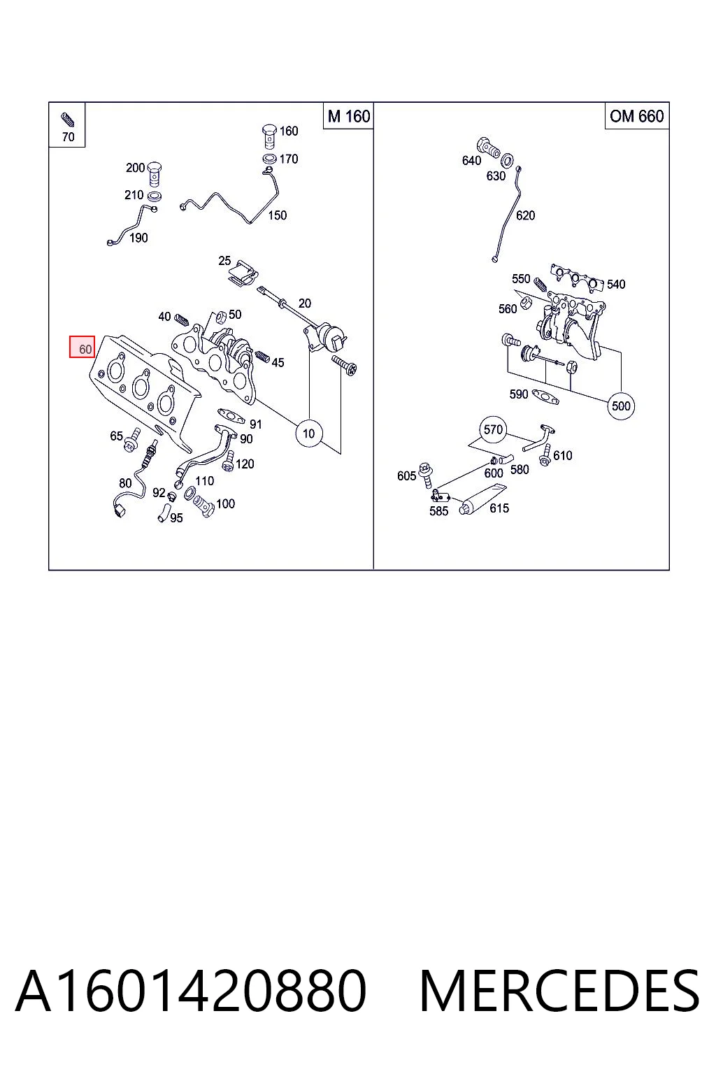 Vedante de tubo coletor de escape para Smart FORTWO 450