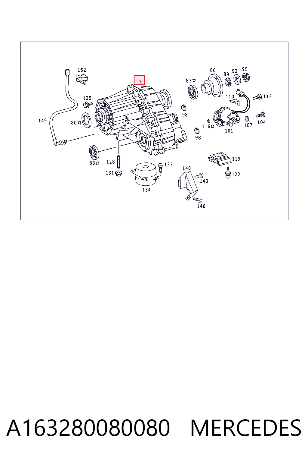 Caixa de transferência Mercedes ML/GLE  W163 ao melhor preço