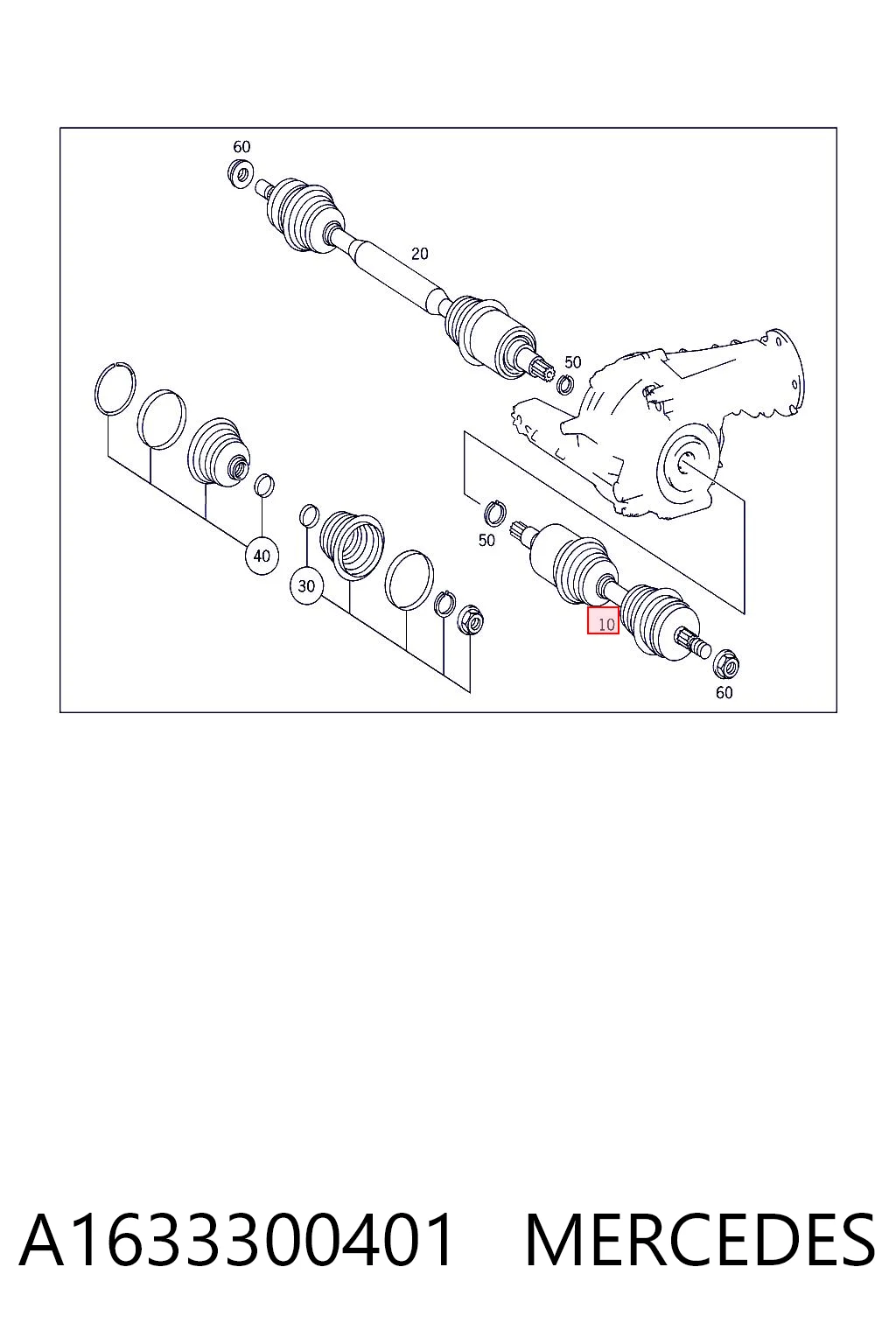 A1633300401 Mercedes