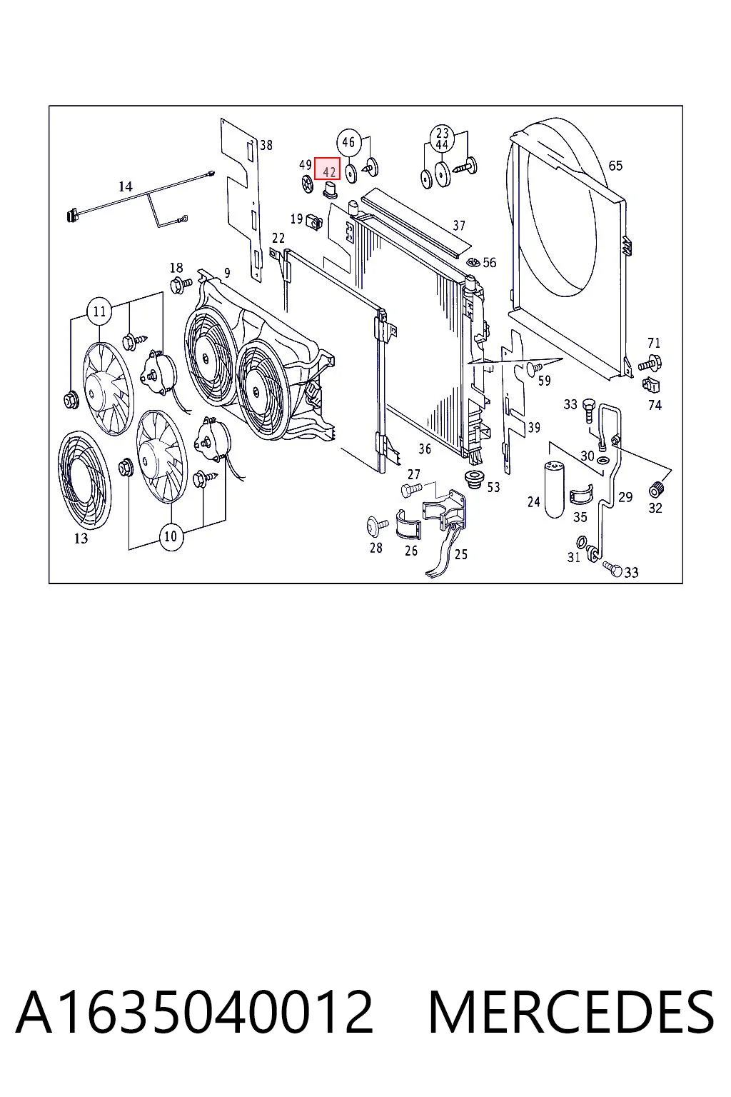 A1635040012 Mercedes