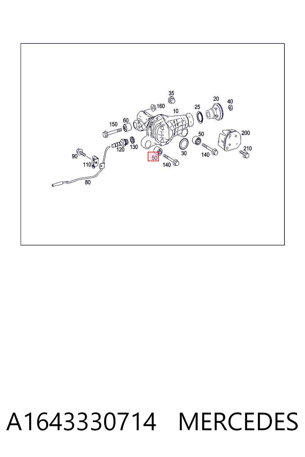 Compre 3M407014 AND Bloco silencioso (coxim) traseiro esquerdo de redutor do eixo dianteiro