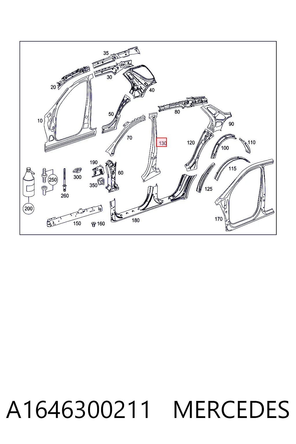 A1646300211 Mercedes
