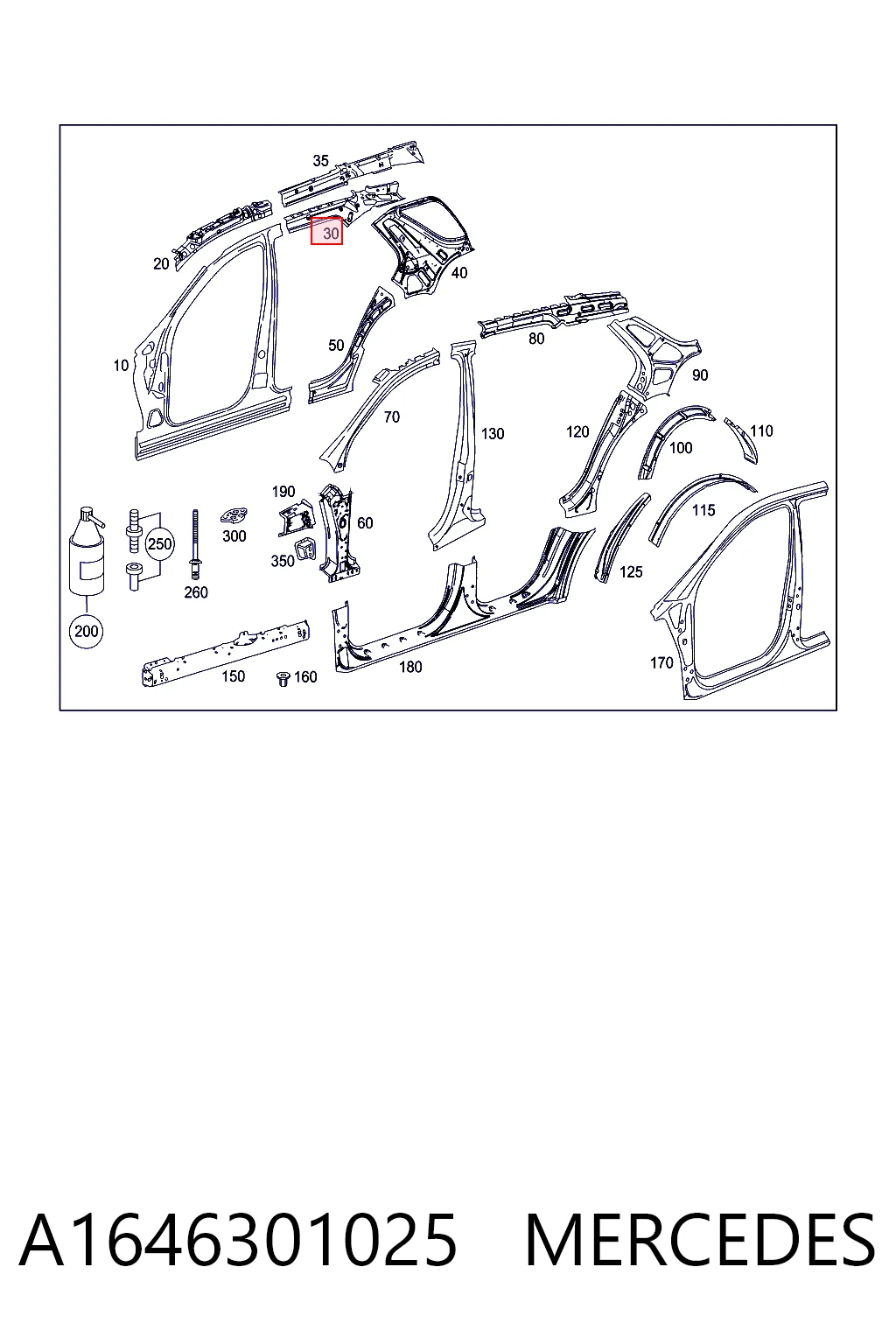 A1646301025 Mercedes