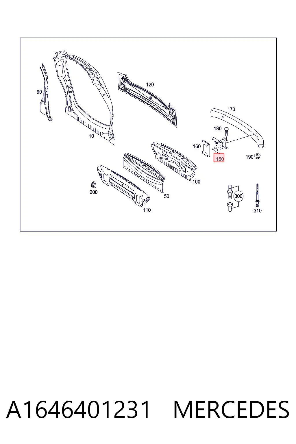 A1646401231 Mercedes