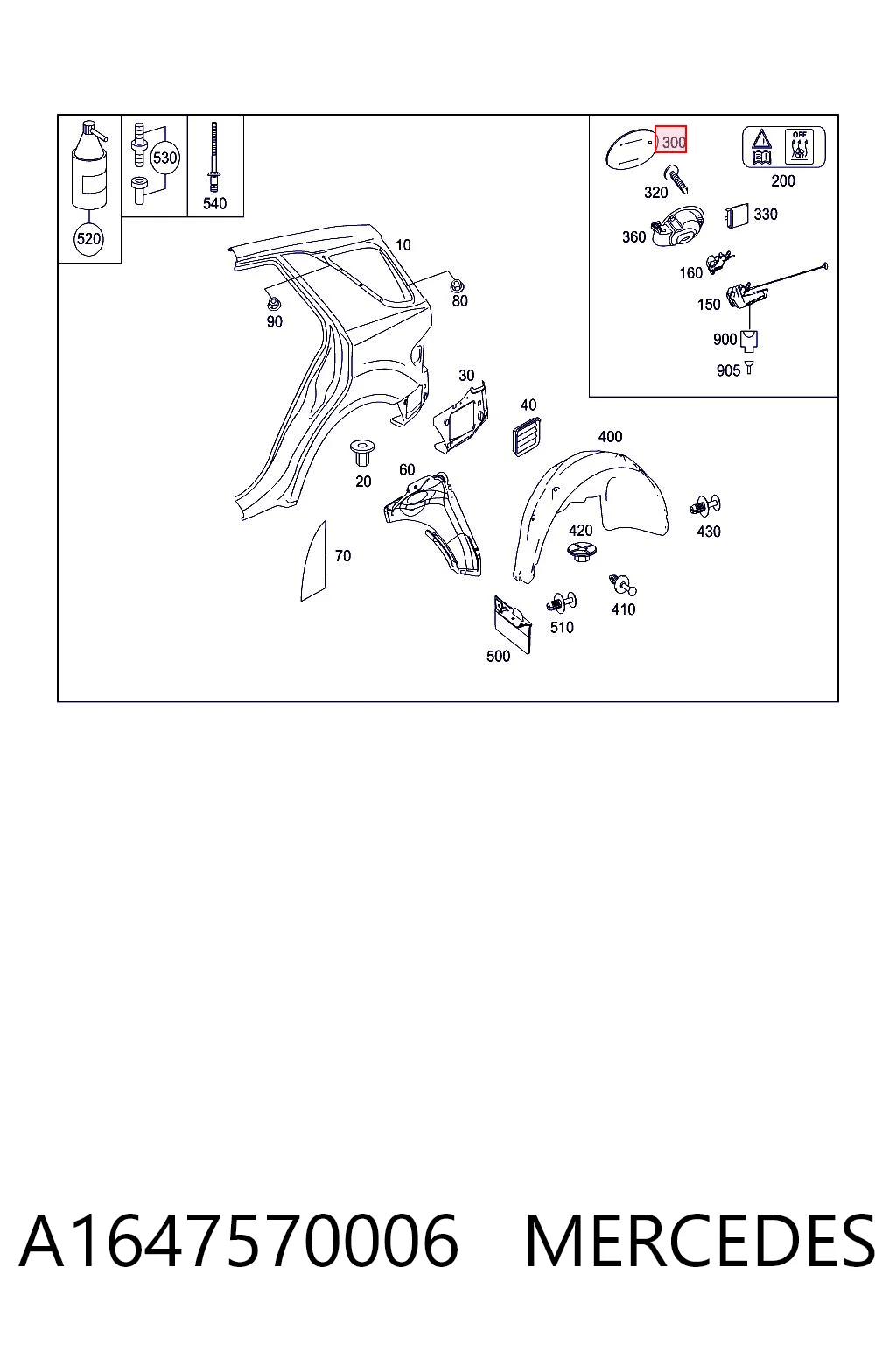 A1647570006 Mercedes