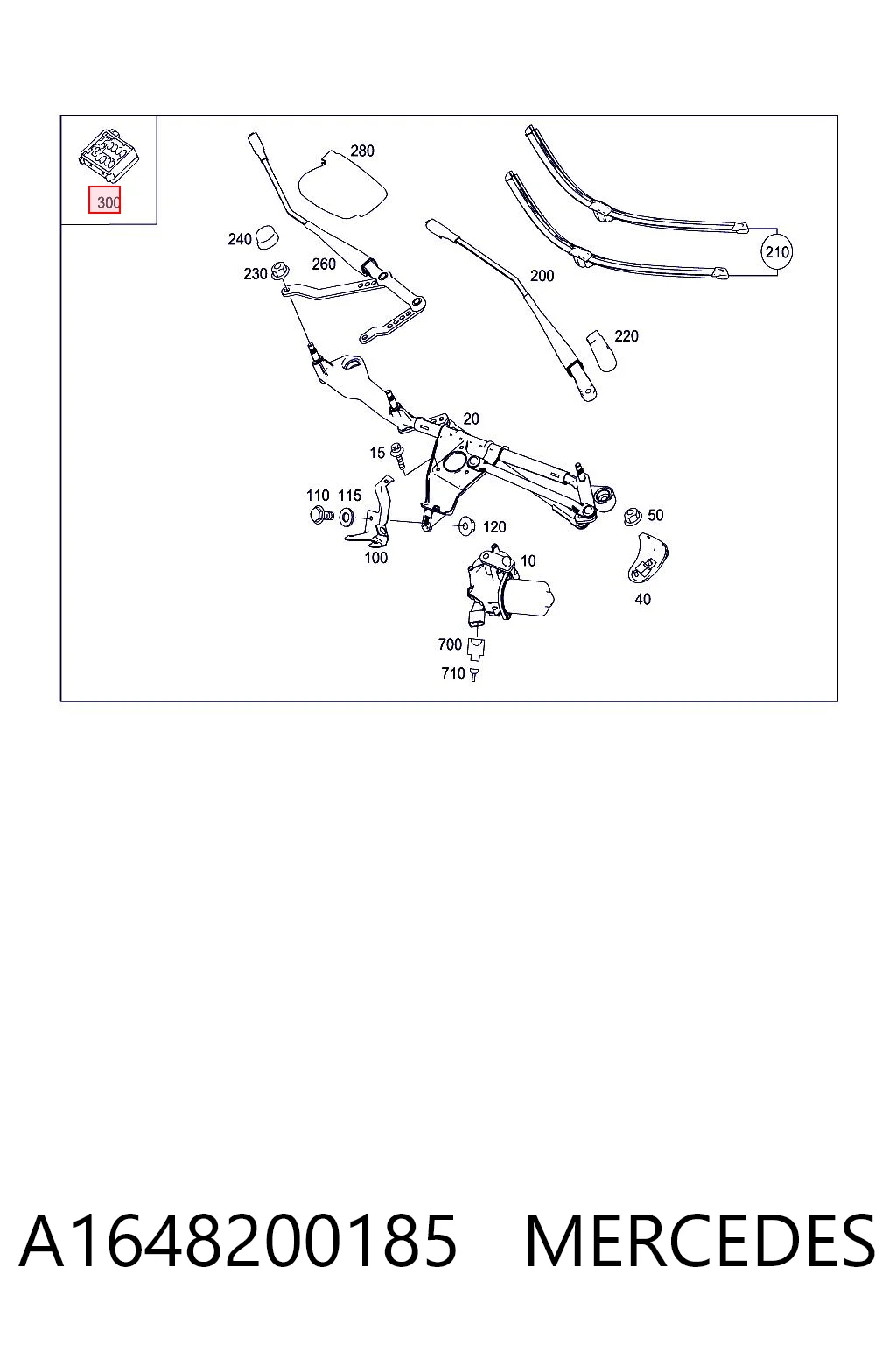 Sensor de chuva Mercedes ML/GLE  W164