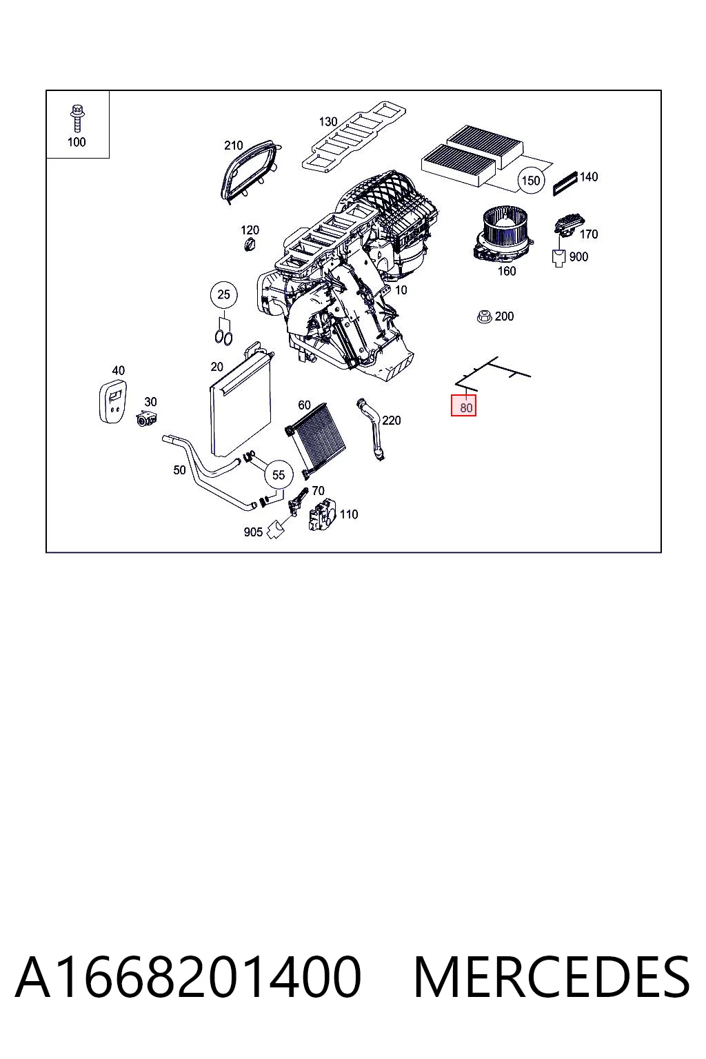 A1668201400 Mercedes