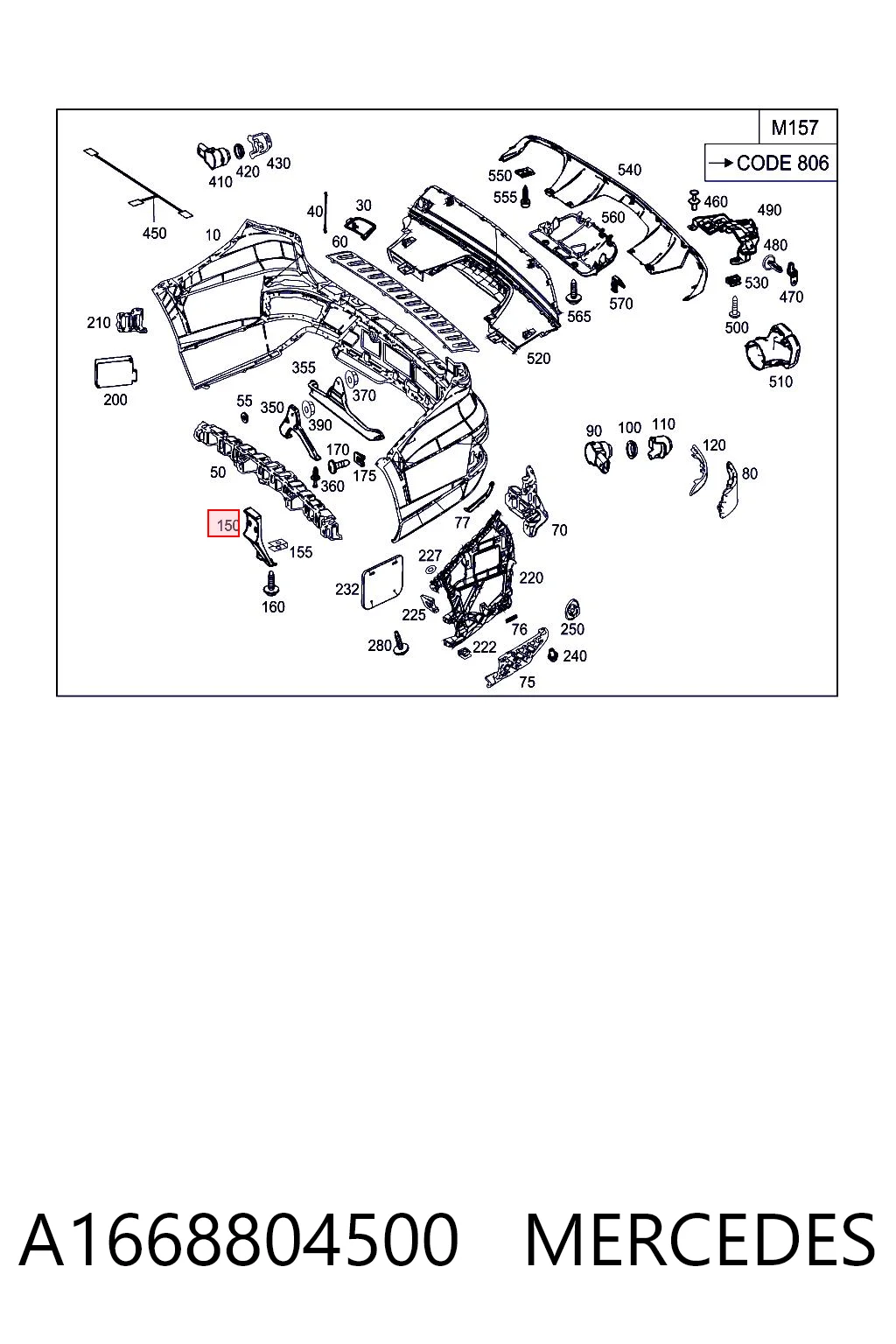 A1668804500 Mercedes