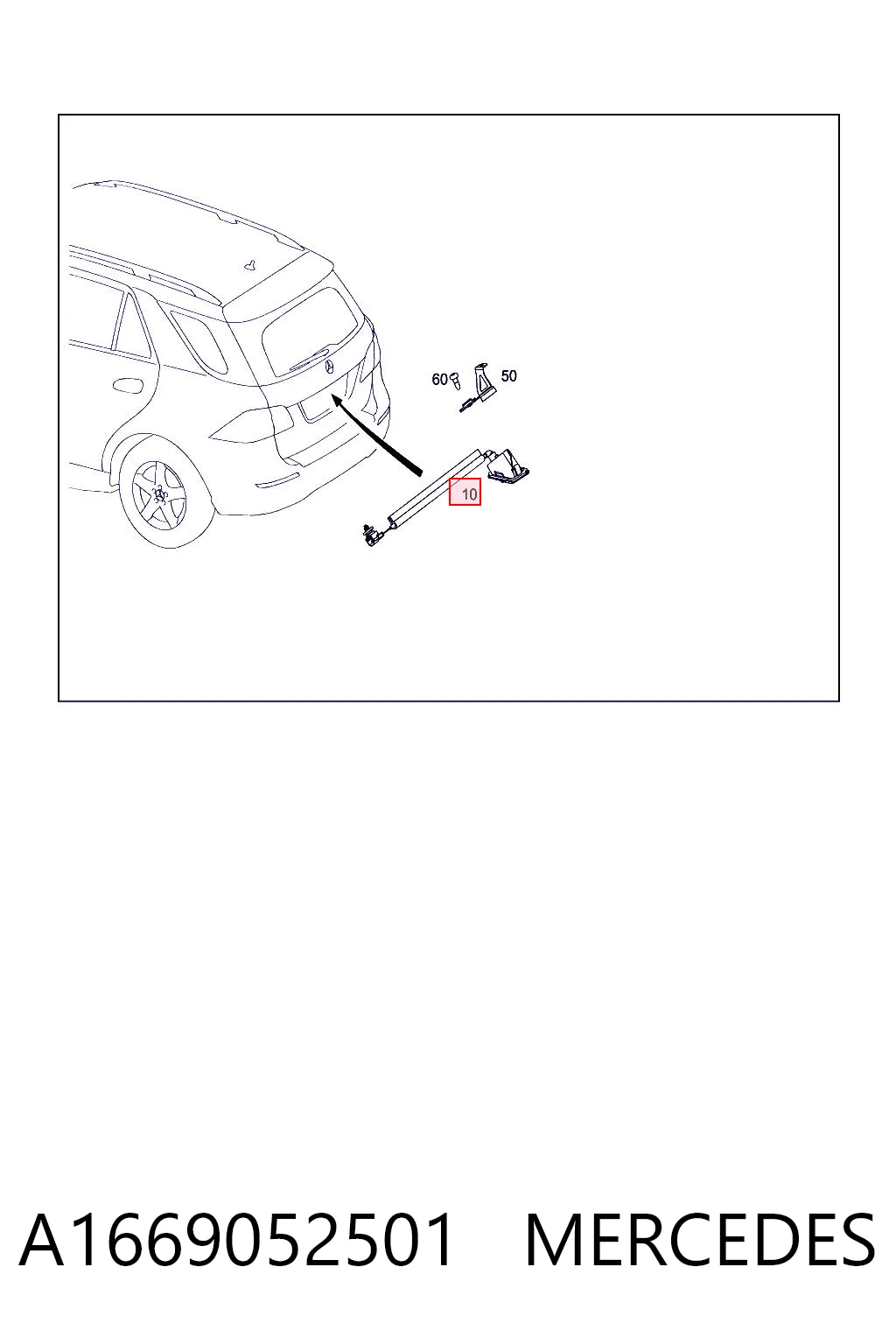 A1669052501 Mercedes Câmara do sistema para asseguramento de visibilidade