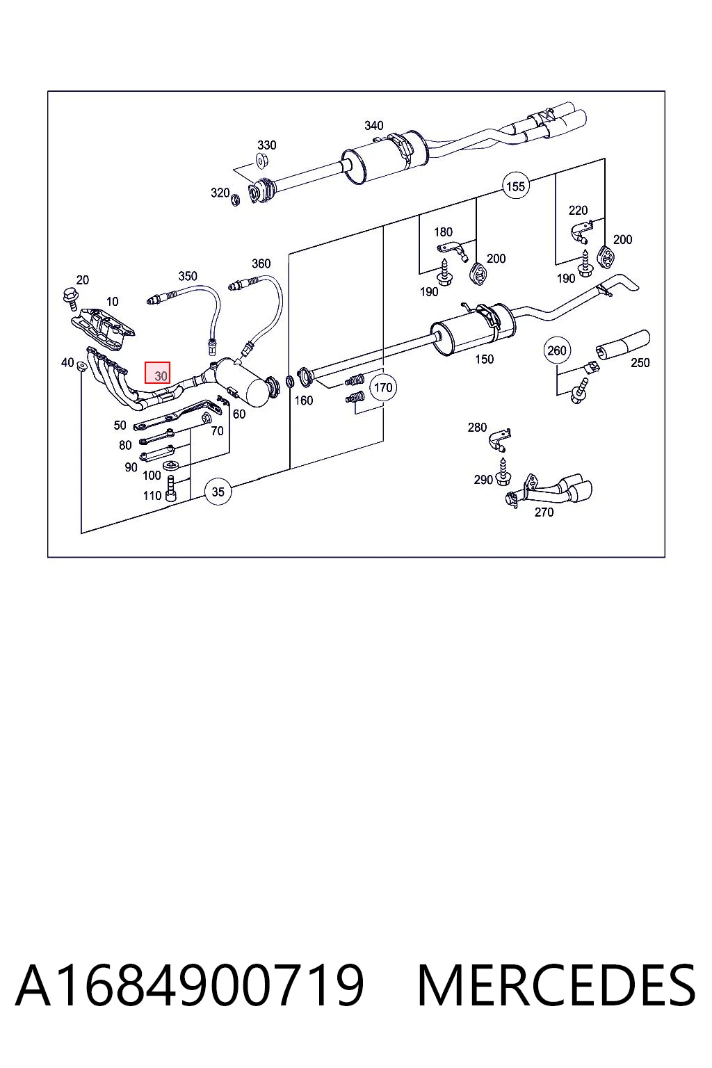 Convertidor - catalisador para Mercedes A  W168