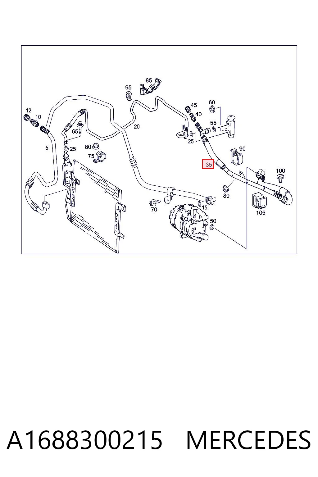 A1688300215 Mercedes
