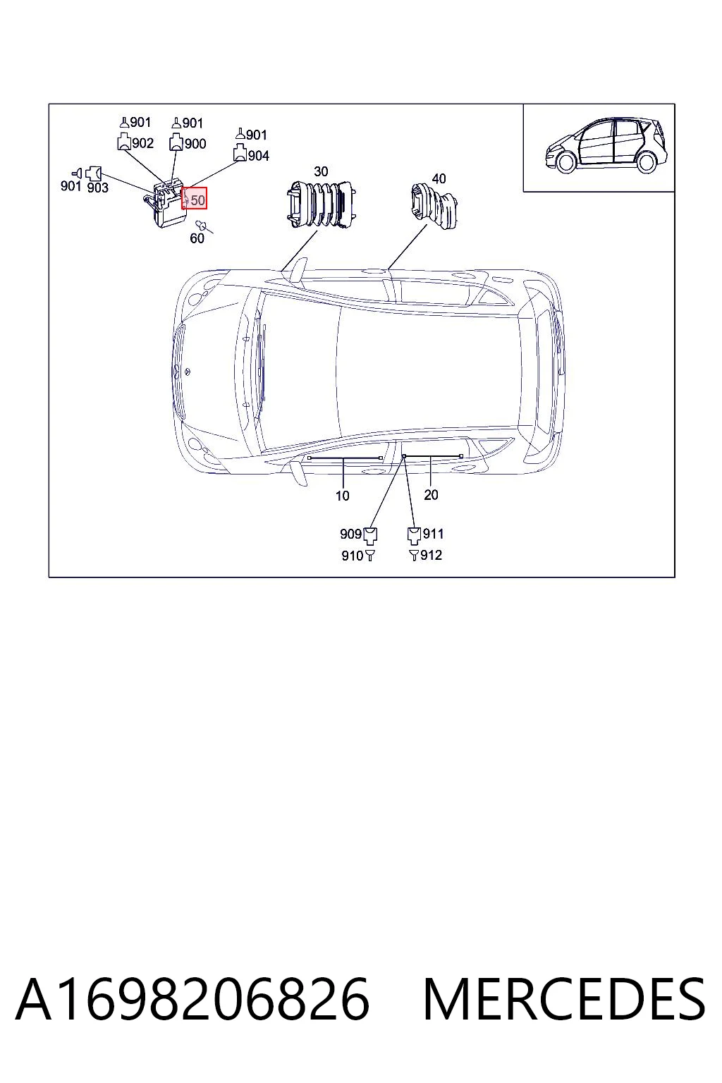  para Mercedes B  (W245)
