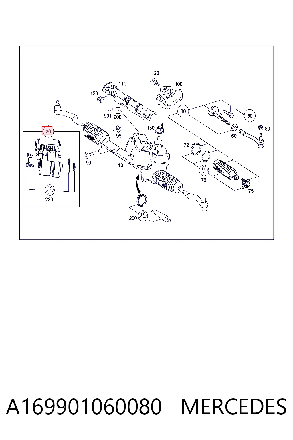 A169901060080 Mercedes