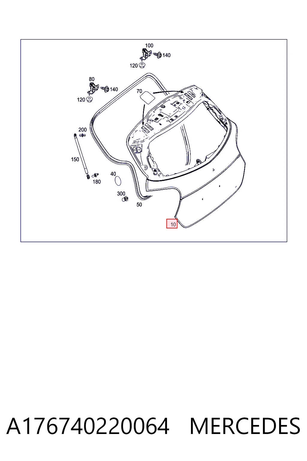  Porta traseira (3ª/5ª porta-malas (tampa de alcapão) Mercedes A hatchback (W176) (2012 - 2018) 
