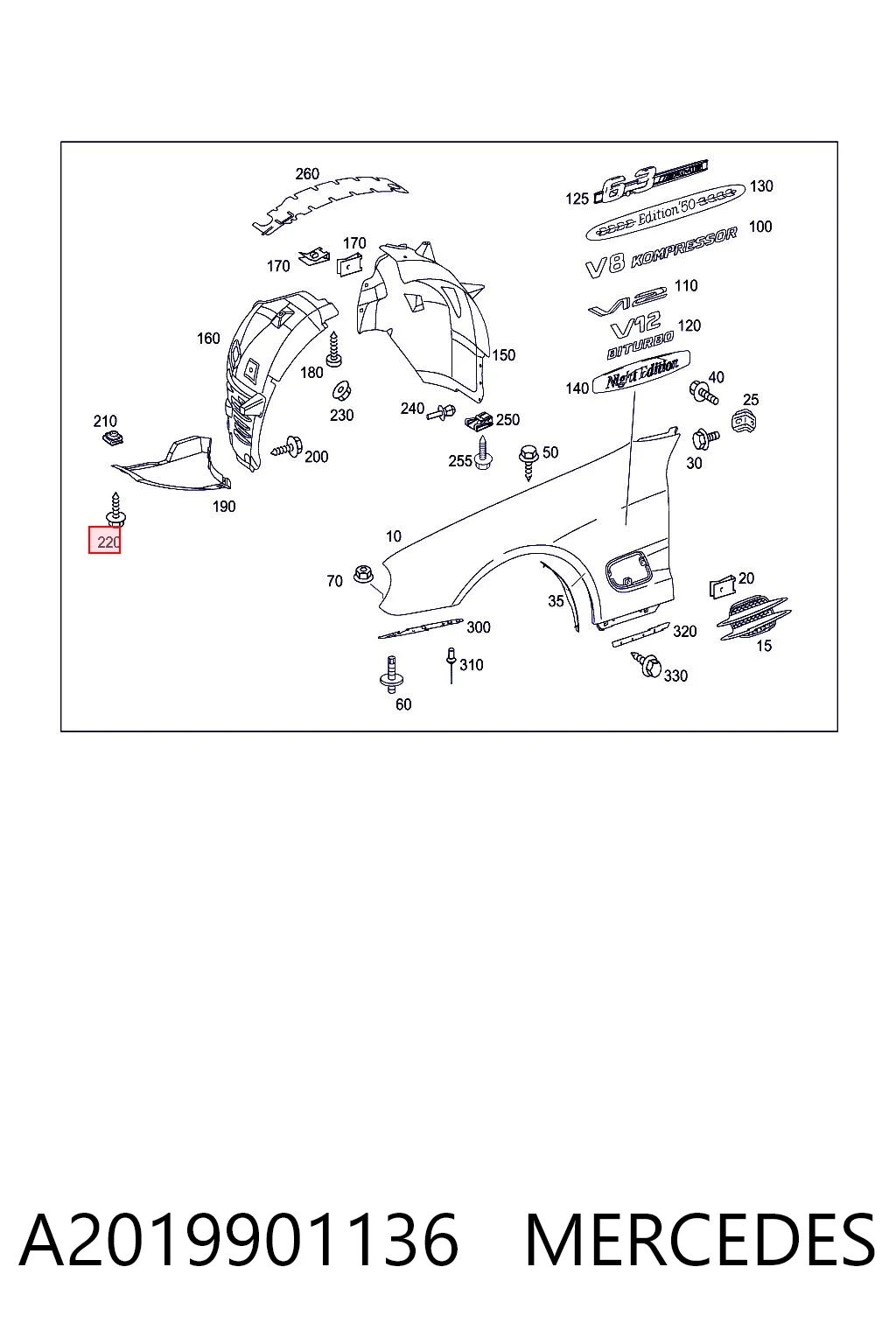 A2019901136 Mercedes