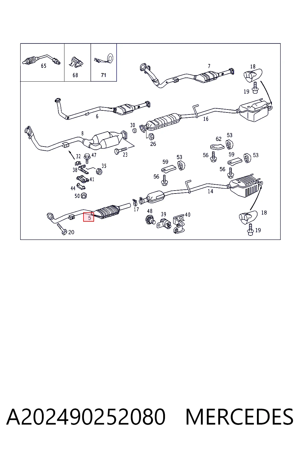  para Mercedes E  (W210)