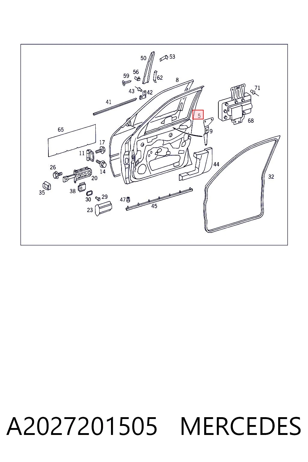 Porta dianteira esquerda Mercedes C  W202 ao melhor preço