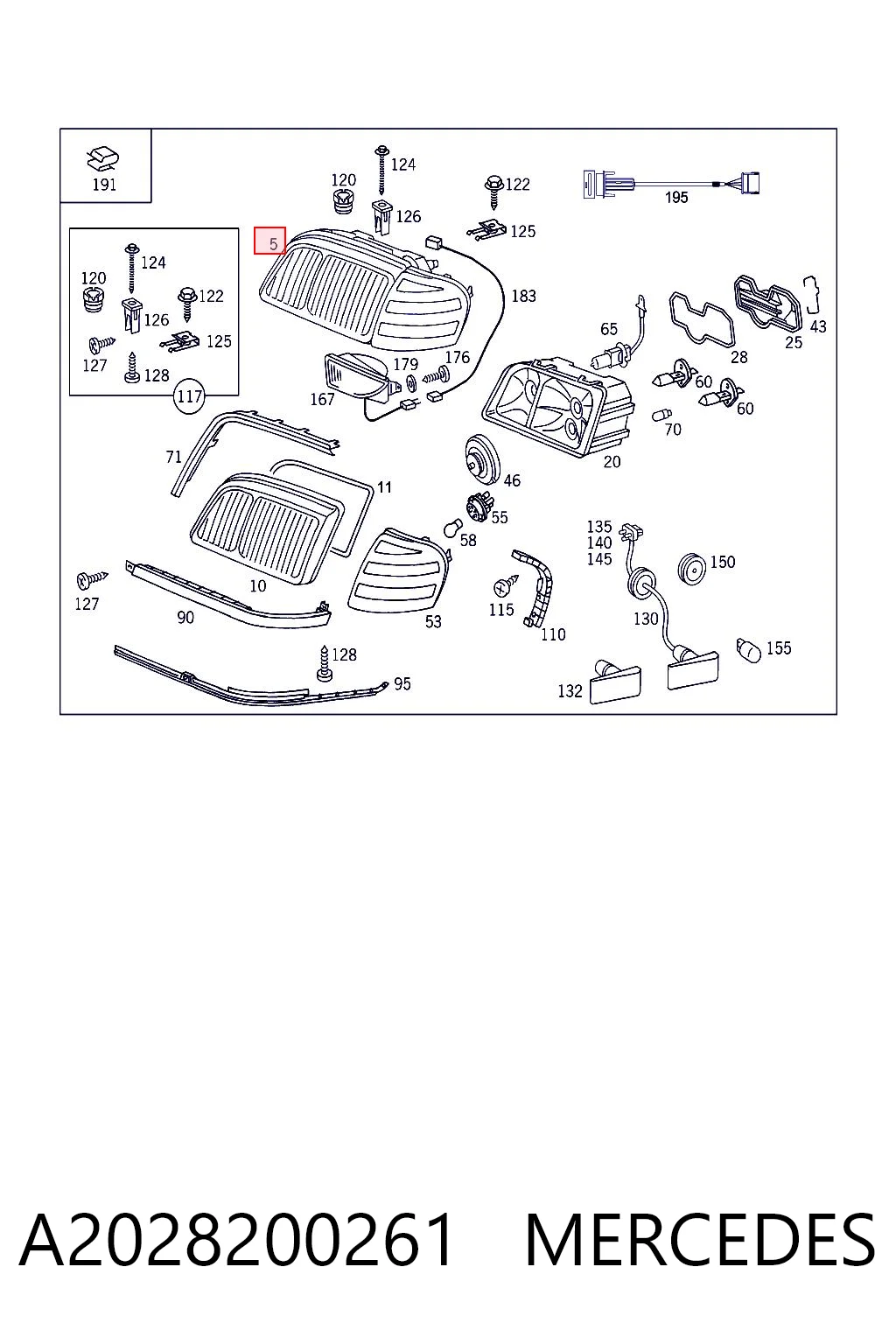 A2028200261 Mercedes