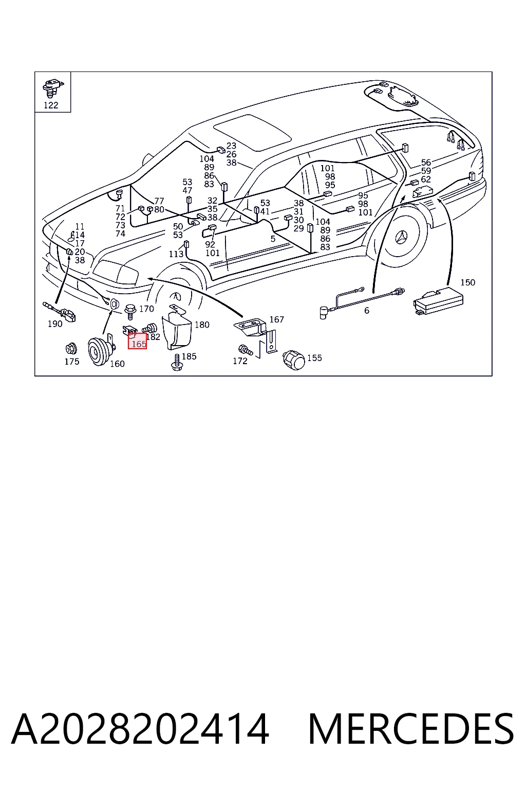 A2028202414 Mercedes