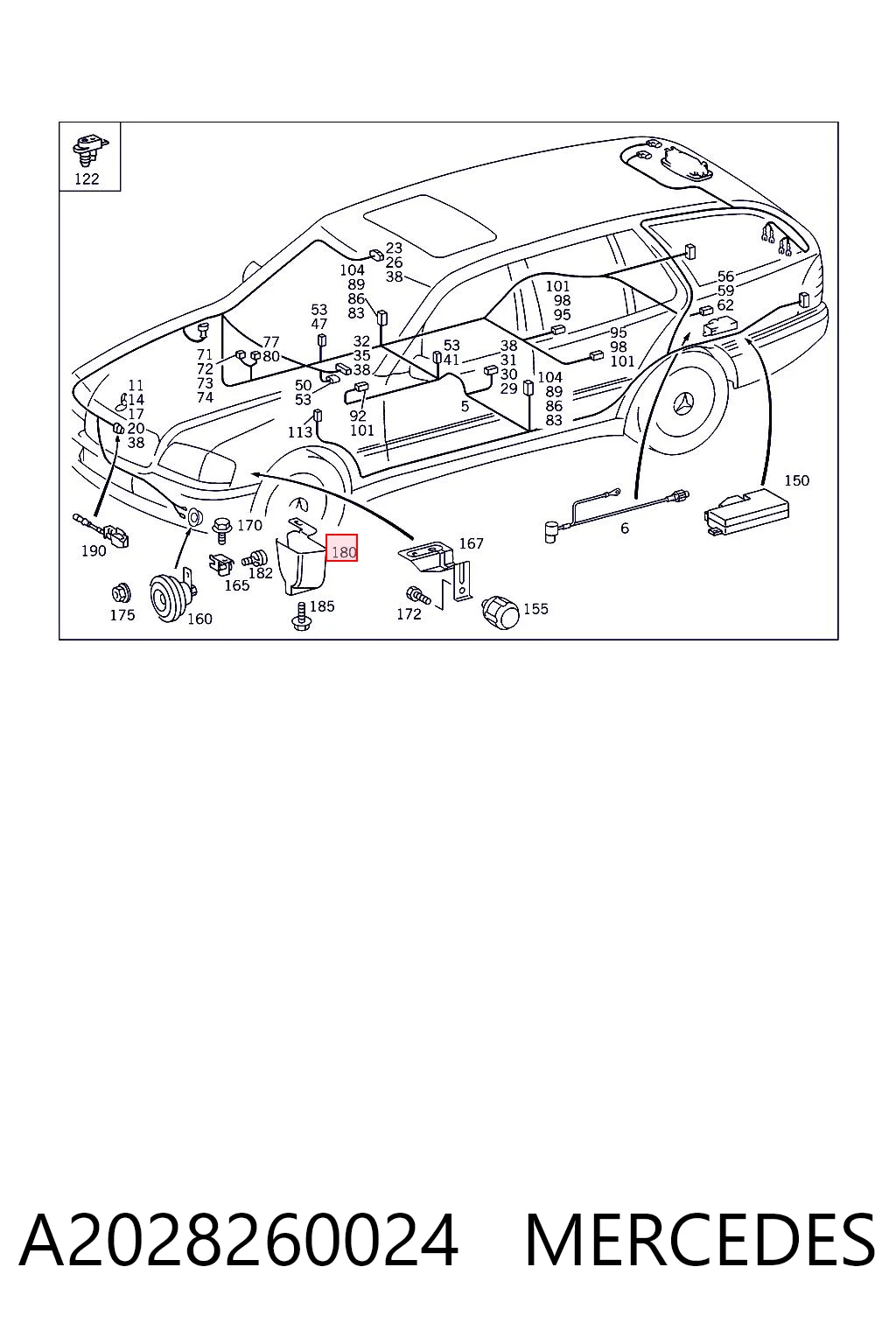 A2028260024 Mercedes