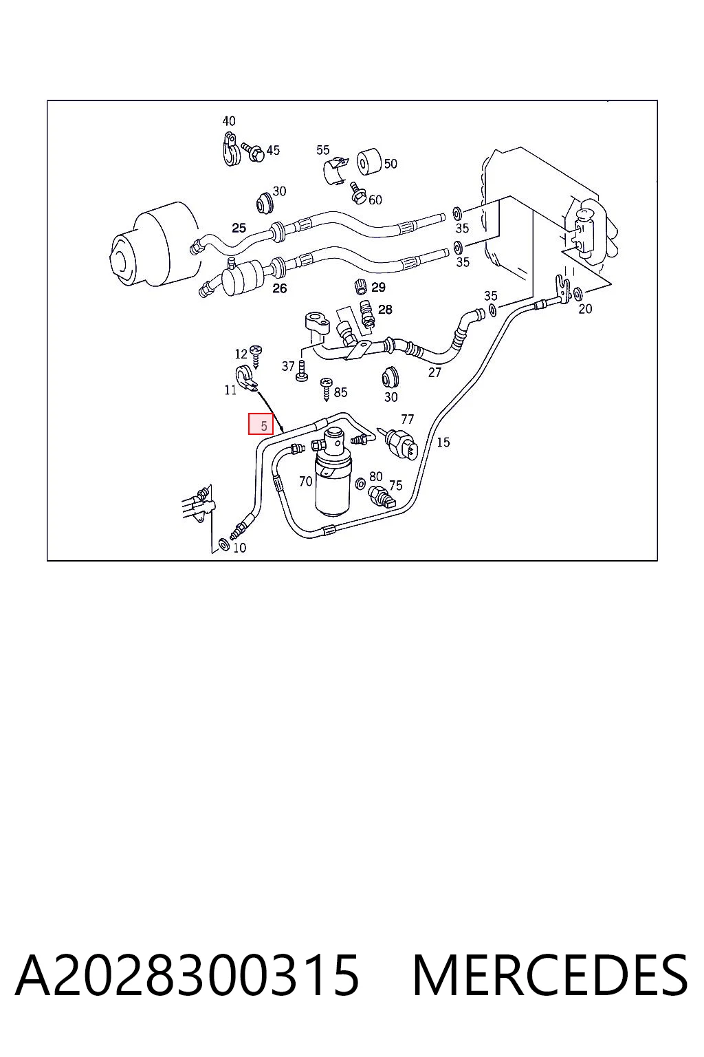 A2028300315 Mercedes