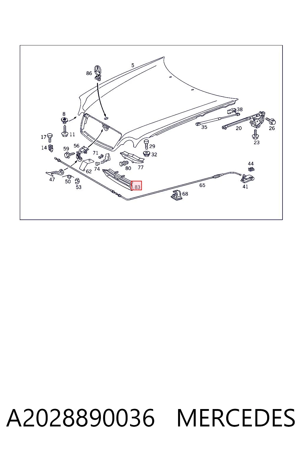 A2028890036 Mercedes