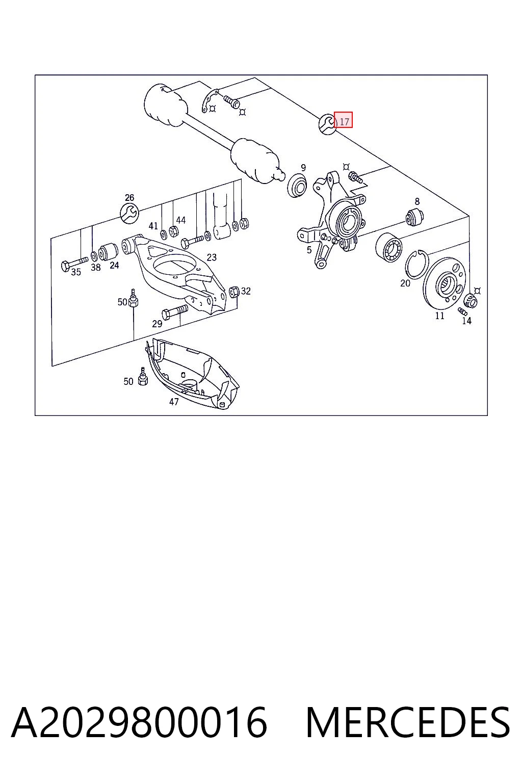A2029800016 Mercedes