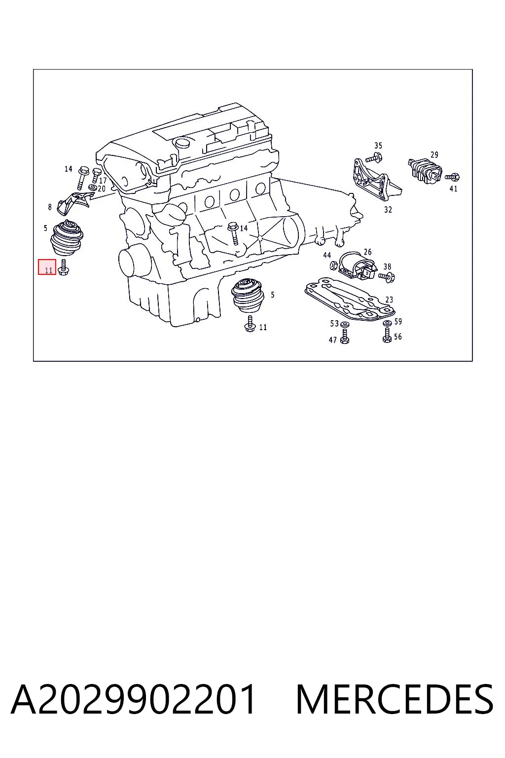 A2029902201 Mercedes