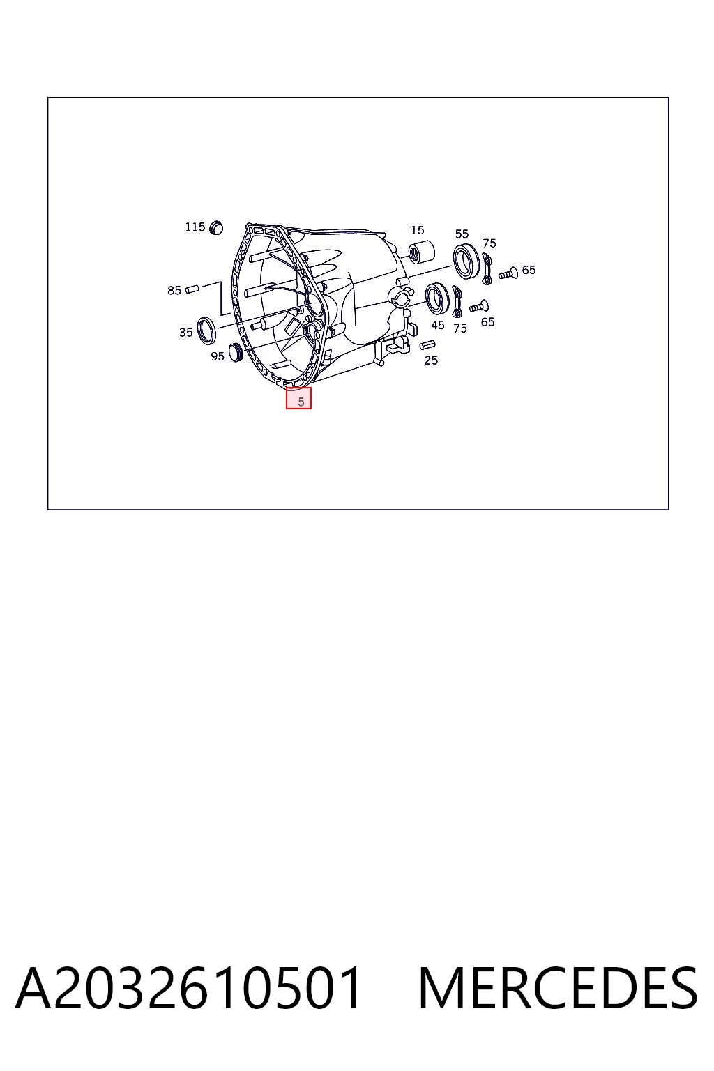 A2032610501 Mercedes
