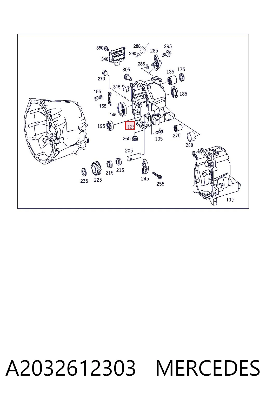 A2032612303 Mercedes
