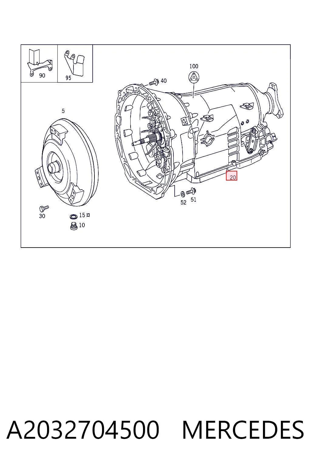 A2032704500 Mercedes