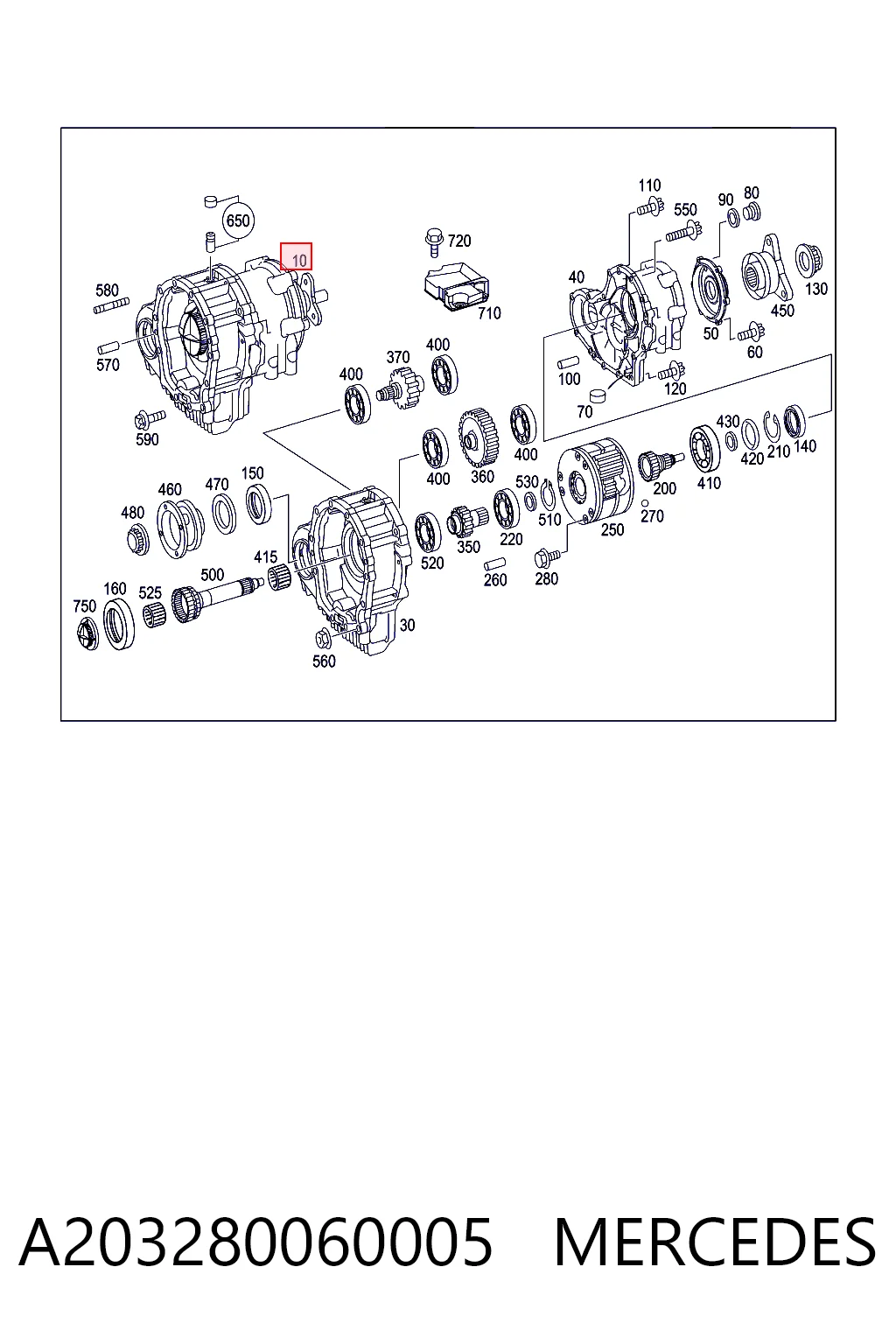 Caixa de transferência Mercedes E  W211