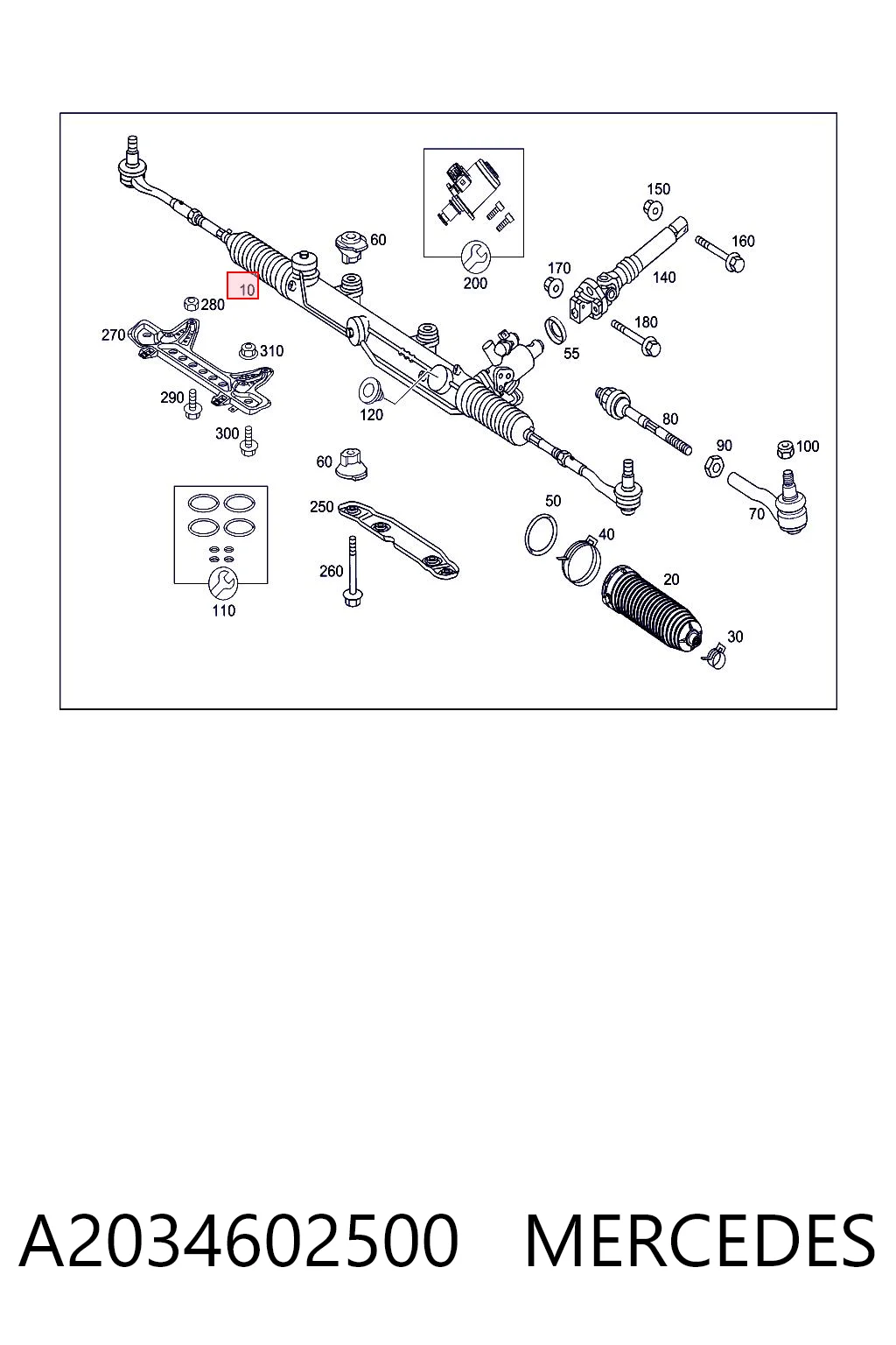 A2034602500 Mercedes
