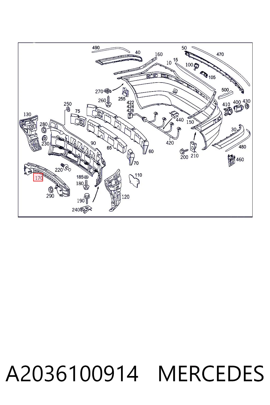 A2036100914 Mercedes